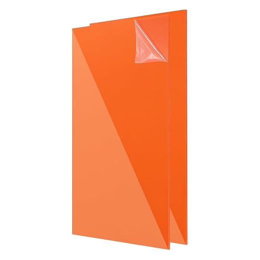 uxcell 2Pcs Acrylic Sheets 12x8 Inch Acrylic Panel 1/8 Inch-3mm Plastic Board by uxcell