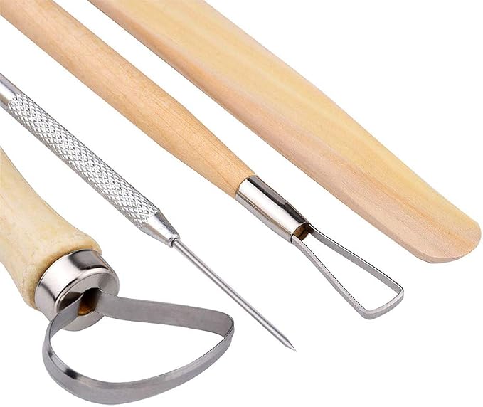 EuTengHao 19Pcs Pottery Tools Clay Sculpting Carving Tool Set Contains Most - Image 3