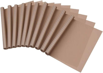 Selizo 10 Pack Teflon Sheet for Heat Press Transfer Sheet Non Stick 12''x16'' by selizo