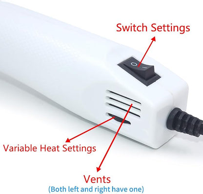 mofa Temp Regulation Heat gun, 6.6ft Cable 300W Hot Air Gun - Image 4