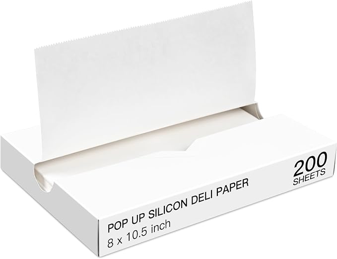 Precut POP UP Deli Paper Sheet Pack of 200, Interfolded Heavy Paper by EcoDispose