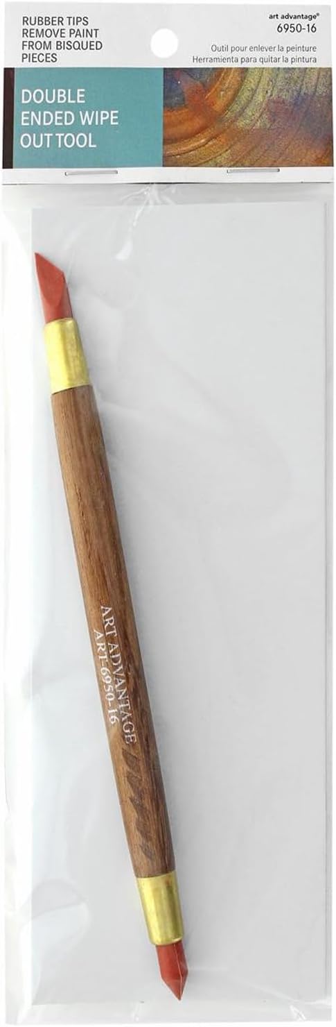 Art Advantage Wipe Out Tool, Double-Ended, Ceramic Tools, Ceramics Tools by ArtAdvantage