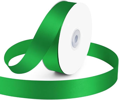 KMER LIFE 1 inch Wide x 50 Yards Green Satin Ribbon by KMERLIFE