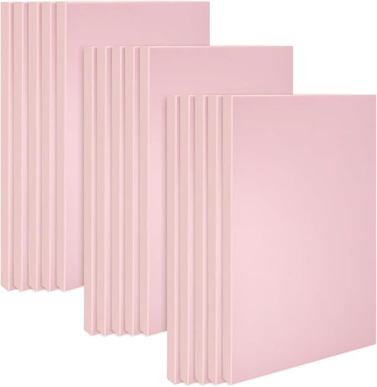 15 Pack 4"x6" Pale Pink Rubber Stamp Carving Blocks Pink Rubber Carving Blocks by Lyzskco