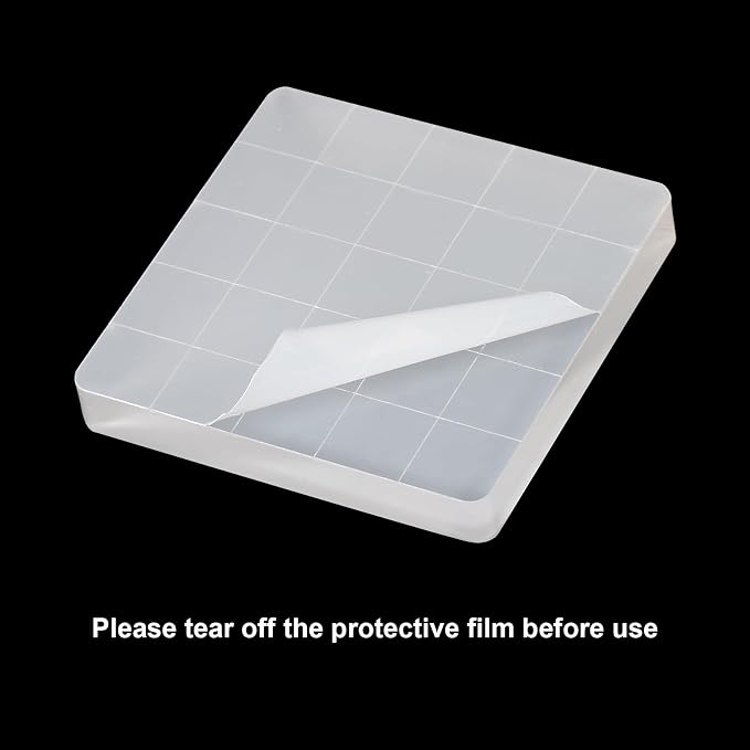 PATIKIL 1.6"x1.6" Acrylic Stamp Block - Image 4