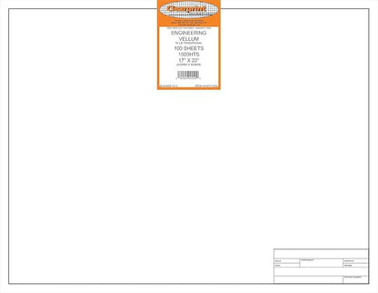 Clearprint 17" x 22" 1000H Design Vellum Sheets by Clearprint