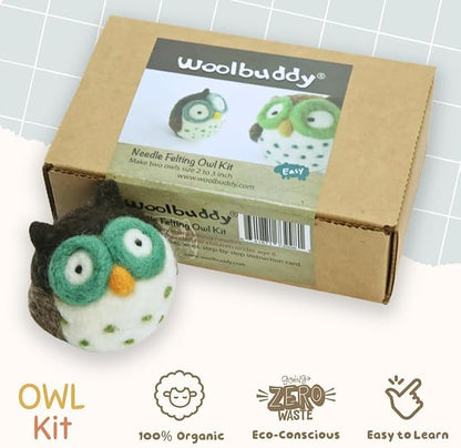 Woolbuddy Owl Needle Felting Kit - Image 6