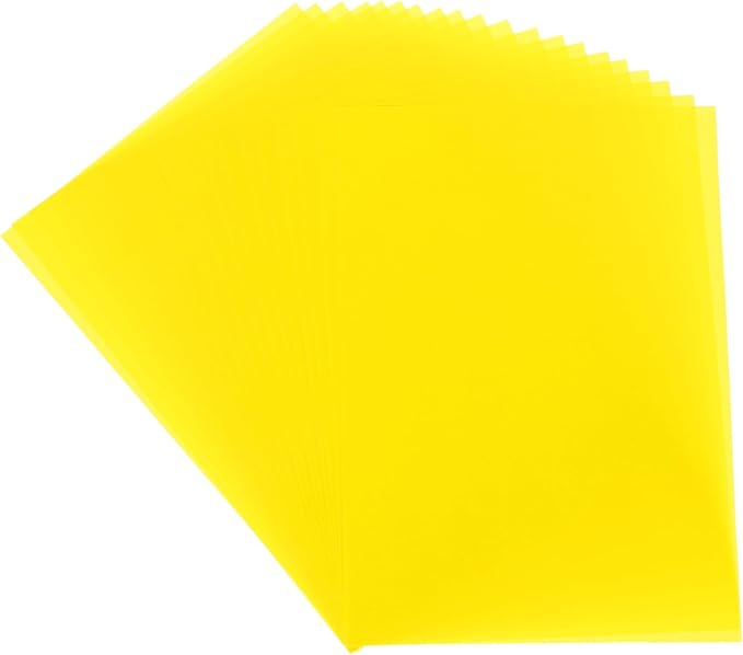 MECCANIXITY Colored Vellum Paper, 40 Sheet Yellow Transparency 11.7 x 8.2 by MECCANIXITY