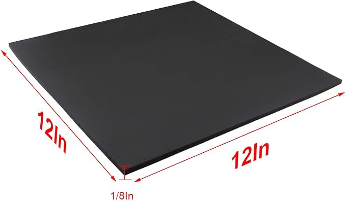 Foam Sheets with Adhesive Backing Foam Padding Neoprene Rubber Mat Closed Cell - Image 2