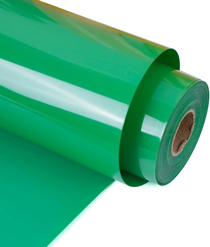 RENLITONG Matte Fruit Green Iron on Vinyl Roll -12Inch x 13ft HTV Heat Transfer by RENLITONG