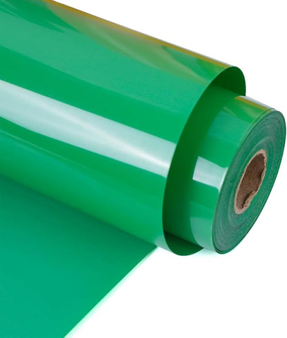 RENLITONG Matte Fruit Green Iron on Vinyl Roll -12Inch x 13ft HTV Heat Transfer by RENLITONG