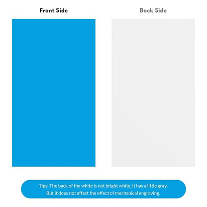 Laser Engraving Blank Blue ABS Double Color Plastic Sheet, 11.8x6.49x0.05 inch - Image 7