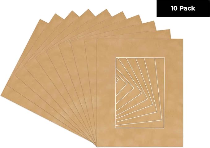 Pack of TEN 8.5x11 Mats Bevel Cut - Image 2