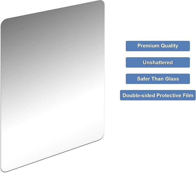 Marsui 16 Pieces Shatter Proof Plastic Mirror Craft 4 x 6 Inch Small Mirror - Image 6