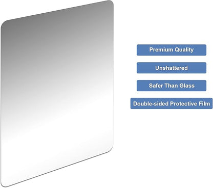Marsui 16 Pieces Shatter Proof Plastic Mirror Craft 4 x 6 Inch Small Mirror - Image 6