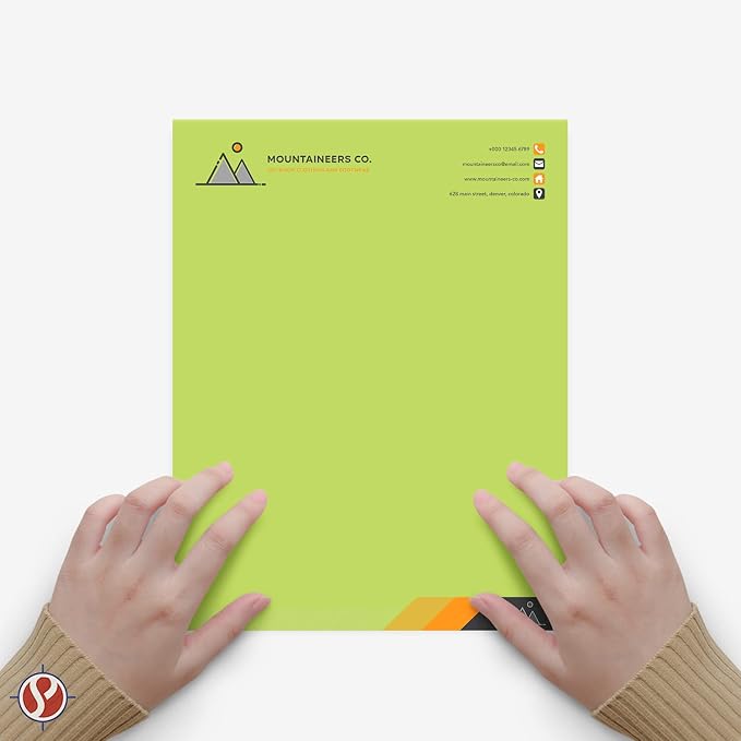 8.5 x 11" Ultra Lime Color Paper Smooth, - Image 3