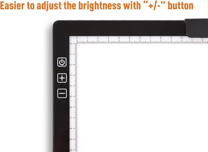 Wireless Rechargeable A4 LED Light Pad w/Built-in Riser Stands, 6 Levels of - Image 7