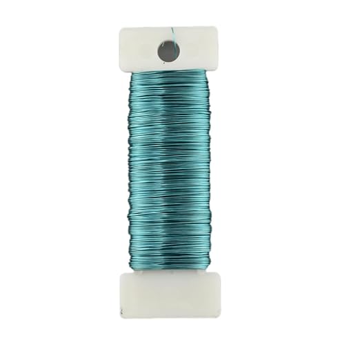 HAHIYO 26Gauge Blue Metal Floral Wire by HAHIYO