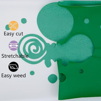 Guangyintong Heat Transfer Vinyl Rolls, All Cutter Machines, Easy Cut & Weed - Image 4