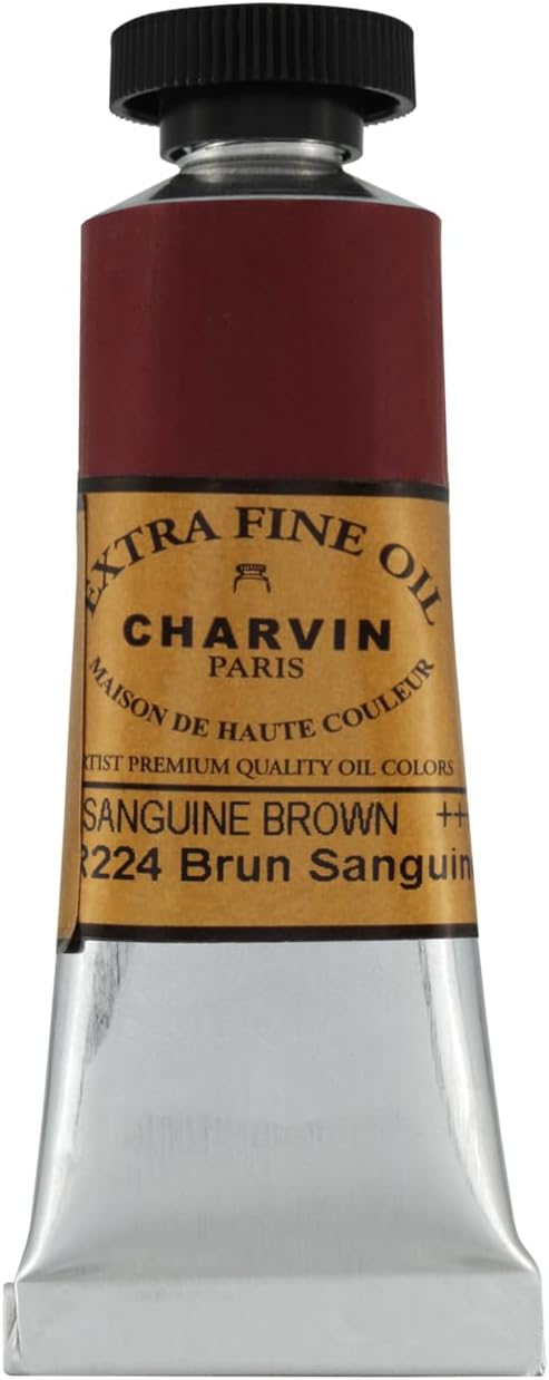 Charvin Extra Fine Oil Paint, Sanguine Brown 20 mL - Image 2