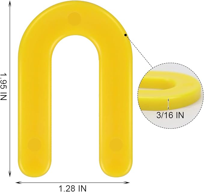 DGSL Tile Leveling System Tile Spacers 3/16 Inch, 300 pieces Horseshoe Shim U - Image 2