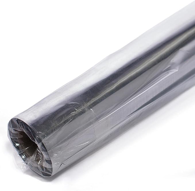 Anderson's Silver Shiny Metallic PVC Roll: 47" x 100' Flame-Resistant Event - Image 2