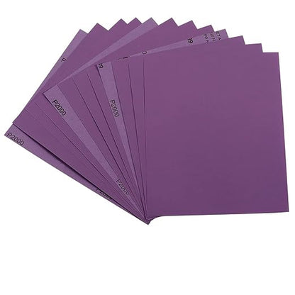 Sandpaper 2000 Grit, Wet Dry Sanding Sheets 9 x 11 Inch, Advanced White Fused by Arilier