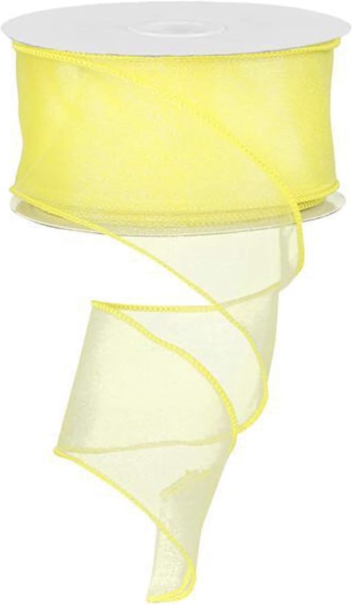 Ribbon Bazaar Sheer Organza Wired Ribbon by RibbonBazaar