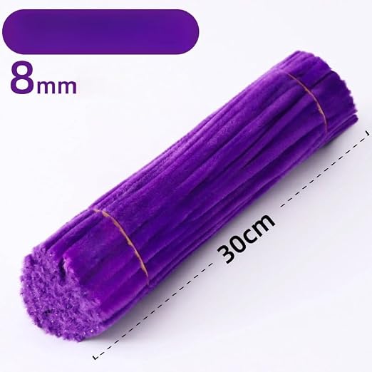 100 Pieces Pipe Cleaners Chenille Stem, Pastel Candy Color Pipe Cleaners Set - Image 3