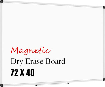 XBoard Magnetic Whiteboard 72 x 40 Inch, Large Dry Erase White Board by XBoard