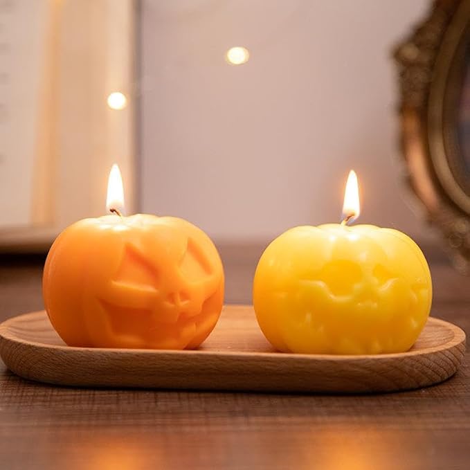 4Pcs Halloween Ghost Candle Silicone Molds Set, DIY 3D Halloween Pumpkin Skull - Image 5