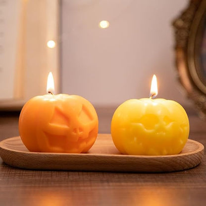 4Pcs Halloween Ghost Candle Silicone Molds Set, DIY 3D Halloween Pumpkin Skull - Image 5