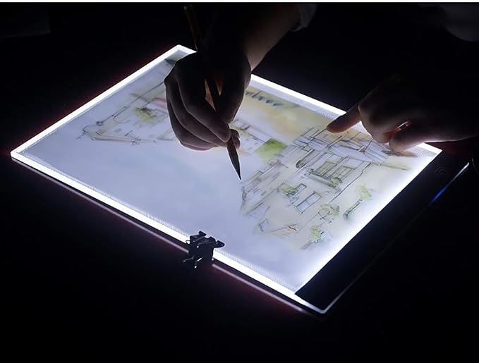 Ultra-Thin Portable A4 LED Light Box Tracer w/USB Cable Dimmable Brightness LED by Unknown