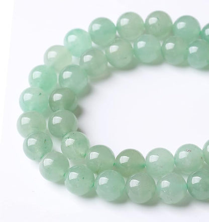48PCS 8MM Natural Green Aventurine Stone Beads Energy Healing Beads - Image 3