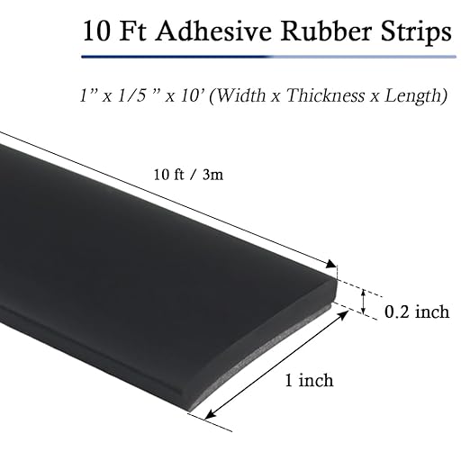 Neoprene Rubber Strips Self Adhesive Solid Rubber Sheets, Rolls & Strips - Image 6