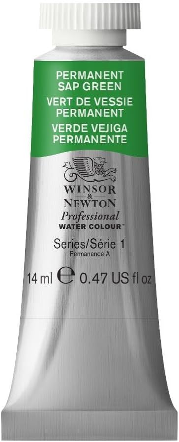 Winsor & Newton Professional Watercolor, 14ml Tube, Permanent Sap Green by WinsorNewton