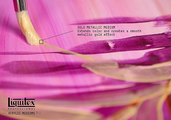 Liquitex Professional Effects Medium, 237ml Gold Metallic Medium - Image 5