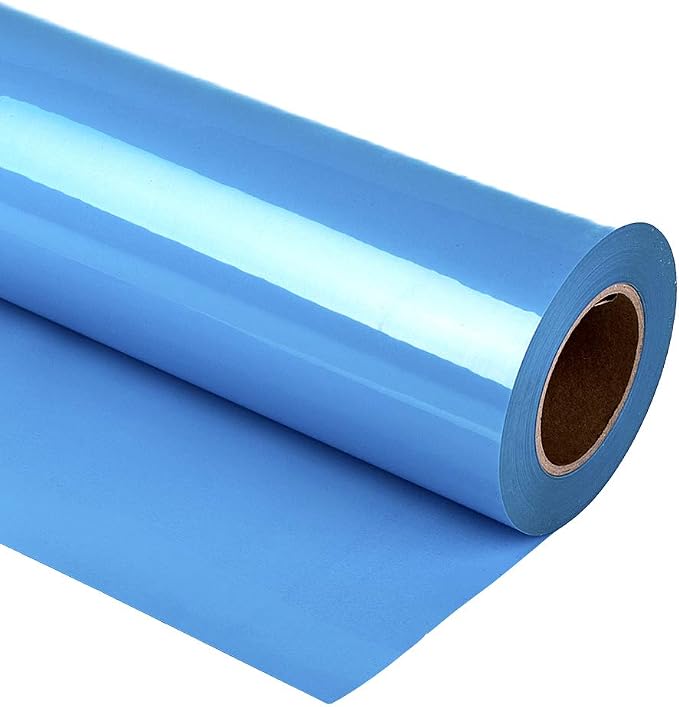 guangyintong Heat Transfer Vinyl Sky Blue HTV Rolls, Matte Surface Sky Blue HTV by guangyintong