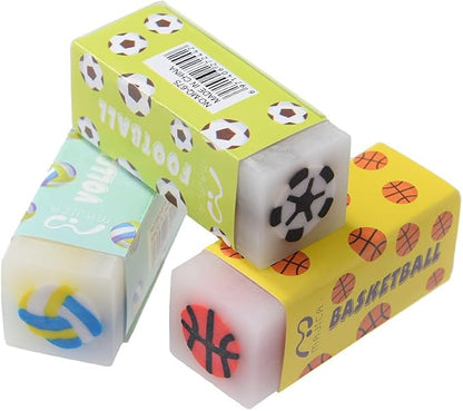 18 Pack Kawaii Ball Erasers for Kids, Colorful Jelly Erasers for School by kunfowl