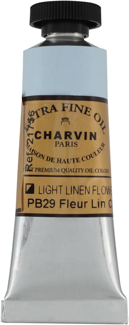 Charvin Extra Fine Oil Paint, Linen Flower Light 20 ml - Image 2