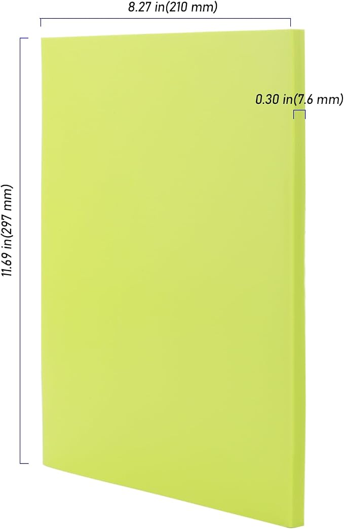 5 PCS Green A4 Rubber Carving Blocks, 8.3 x 11.8 Inch Large Stamp Block - Image 2