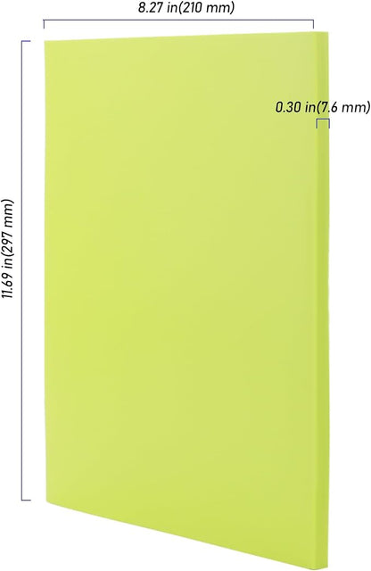 5 PCS Green A4 Rubber Carving Blocks, 8.3 x 11.8 Inch Large Stamp Block - Image 2