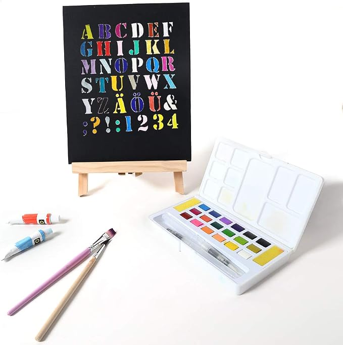 CONDA Black Canvases for Painting, Canvas Panels 8x10 inch, 100% Cotton - Image 6