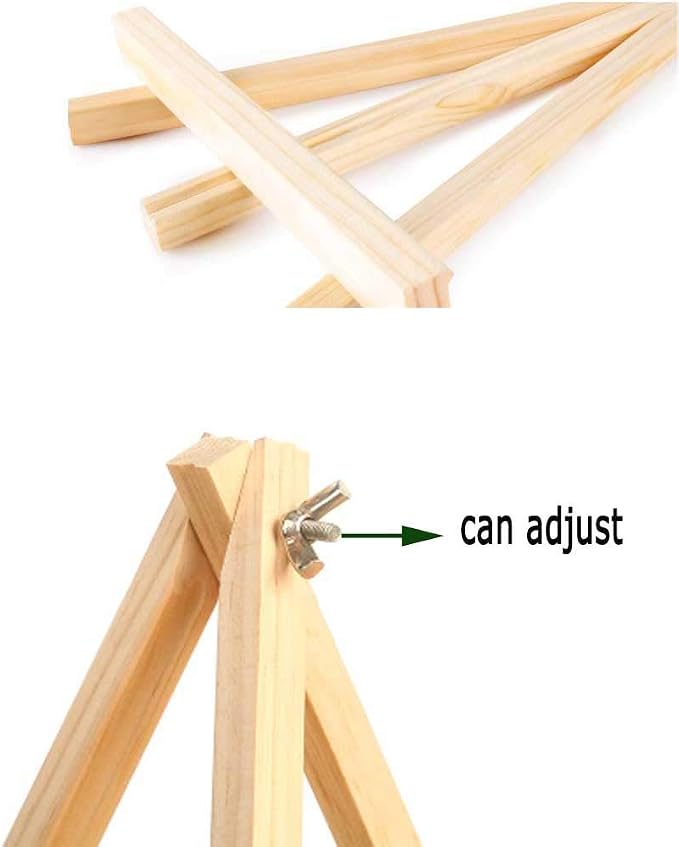 9.4 Inches Tall Wood Easels Set of Tabletop Display Easels, Art Craft Painting - Image 3