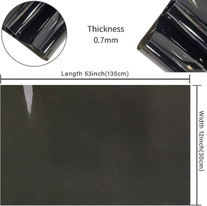HYANG Solid Colors Transparent PVC Super Clear Holographic Vinyl 1 Roll 12" x - Image 4