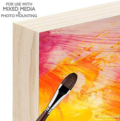 Ampersand Art Supply Unprimed Basswood Artist Panel, 1-1/2" Cradled Profile - Image 7