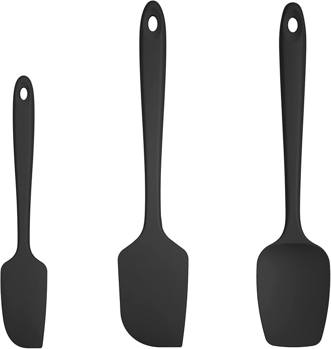 U-Taste Silicone Spatula Set, 600ºF High Heat Resistant, Seamless Food Grade by U-Taste
