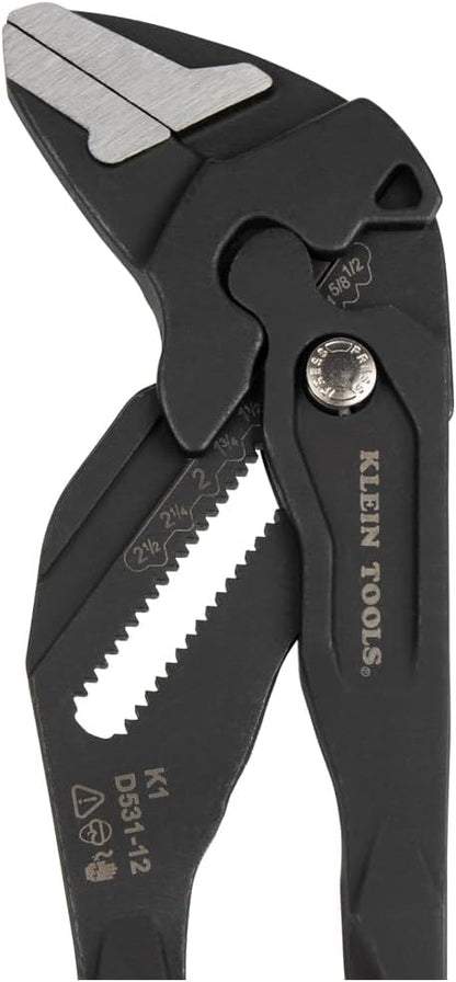 Klein Tools D53112 Compact Plier Wrench, High Leverage Multi-Use Adjustable - Image 10