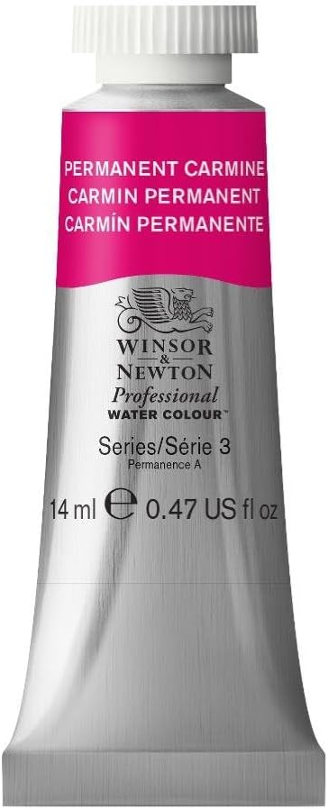 Winsor & Newton Professional Water Colour Paint, 0.47-oz Tube, Permanent Carmine by WinsorNewton
