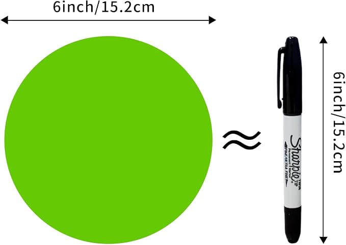 STARLIBOO 6" Round Large Colored Stickers Labels, Dots Circles Stickers - Image 3